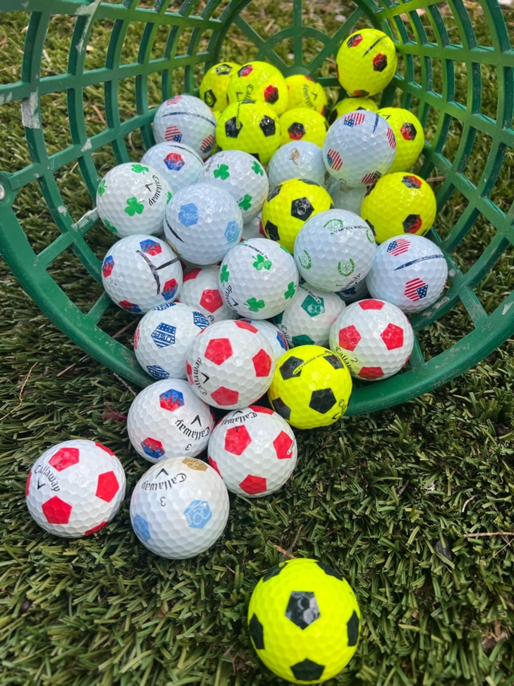 Callaway Chrome Soft & Tour - Truvis/TruTrack Random Pick Golf Balls 46 (5A/4A)